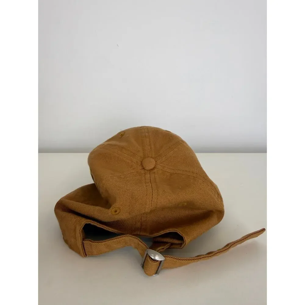 Kbethos Classic Womens Embroidered Red Rose Adjustable Y2K Tan Baseball Cap Hat